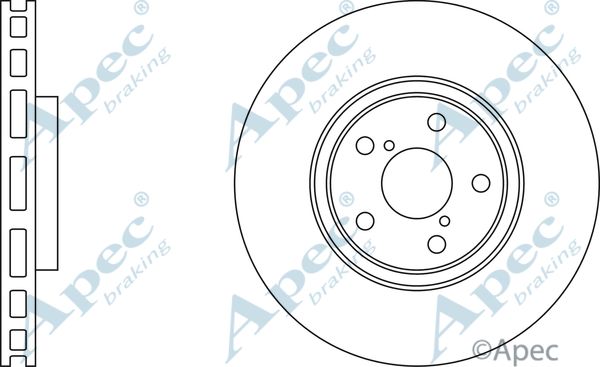 APEC BRAKING Тормозной диск DSK309